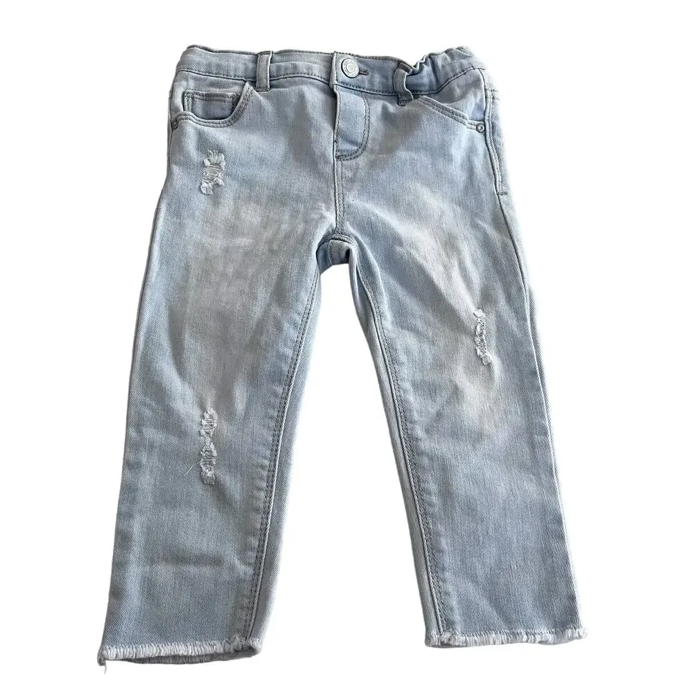 Zara girls distressed denim jeans size 12-18 months